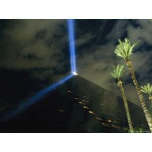  The Top of the Luxor Hotel Pyramid Projects Holograms onto 