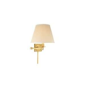  Alexa Hampton Fred Swing Arm in Natural Brass with Silk 