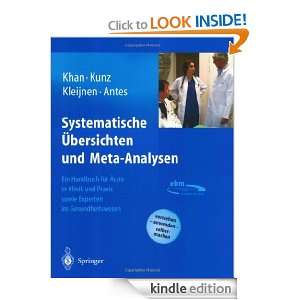 Systematische Übersichten und Meta Analysen Ein Handbuch für Ärzte 