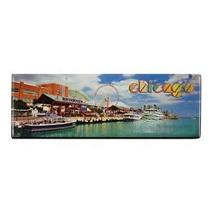    City of Chicago Navy Pier Panoramic Magnet