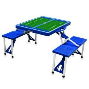  Picnic Time Blue with Football Field Design Portable 