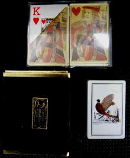 LOT vintage PLAYING CARDS duratone GOREN pheasant★  