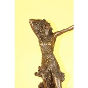  Stunning Art Deco Solid Bronze Dancer after Colinet 