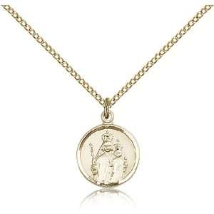  Gold Filled O/L Our Lady of Consolation Medal Pendant 5/8 