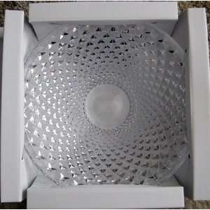  European Lead Crystal Diamond Cut Platter (13.75 Diameter 