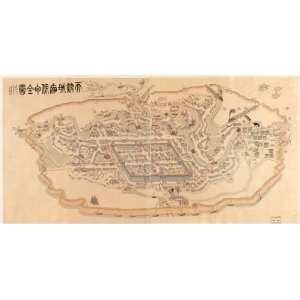  1899 map of Tianjin, China, China