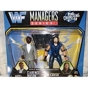    WWF Managers, Clarence Masion and Crush, Series 1 Toys & Games