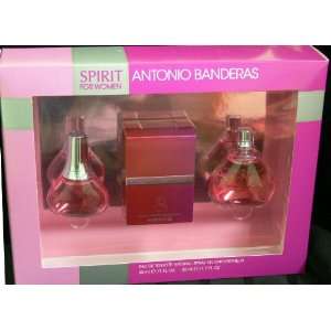 Antonio Banderas Spirit Ladies Set 1.7 Oz Edt Sp +1 Oz Edt Sp