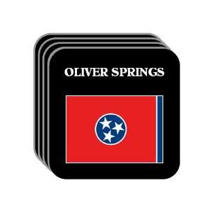 US State Flag   OLIVER SPRINGS, Tennessee (TN) Set of 4 Mini Mousepad 