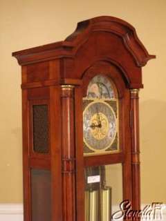 20641 HERSCHEDE Cherry Grandfather Clock with Moon Dial Face  