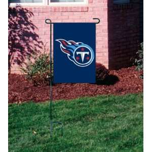  TENNESSEE TITANS OFFICIAL LOGO GARDEN FLAG + STAND Sports 