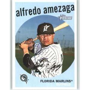 2008 Topps Heritage High Number #653 Alfredo Amezaga   Florida Marlins 