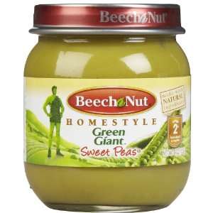 Beech Nut Stage 1 Tender Sweet Peas   12 pk  Grocery 