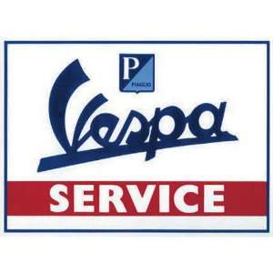  Vespa Service metal sign (fd)
