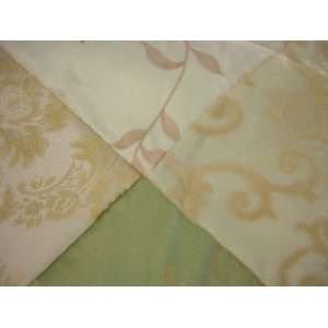Regal Velvet, Jacquard, Embroidered Patched King Comforter Set Sage 