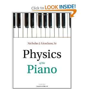    Physics of the Piano [Hardcover] Nicholas J. Giordano Books