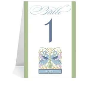  Wedding Table Number Cards   Swan Garden #1 Thru #20 