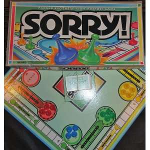  1992 Sorry Board Game Toys & Games