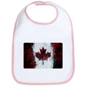   Baby Bib Petal Pink Canadian Canada Flag Painting HD 