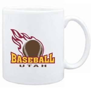 Mug White  BASEBALL FIRE Utah  Usa States  Sports 