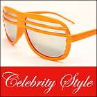 Orange Shutter Shades Stronger Sunglasses with Mirrored Lens