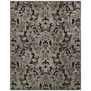  Glaston Glenn Black and Silver 53x76 Area Rug