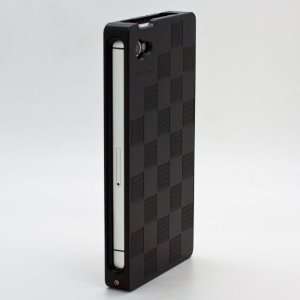   Black Grid Aluminum Metal Hard Bumper Case Cover for Apple iPhone 4 4s