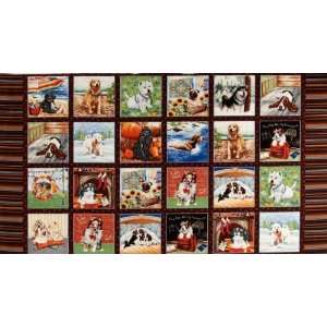  44 Wide Michele DAmore A Dogs Life Frames Panel Brown 