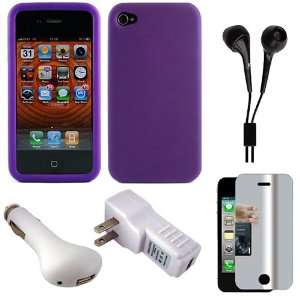  Protective Soft Silicone Skin Cover Case for Verizon Wireless Apple 