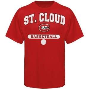  NCAA Russell St. Cloud State Huskies Red Basketball T 