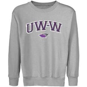  Wisconsin Whitewater Warhawks Youth Logo Arch Applique Crew 