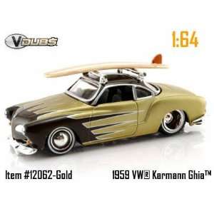  Jada Dub City VDubs Gold 1959 Volkswagen VW Karmann Ghia 