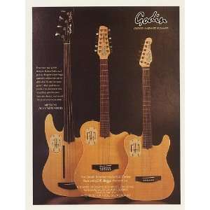  1993 Godin Electro Acoustic Guitar Series Print Ad (47920 