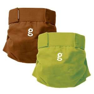  Gdiapers Little Gpants 2 Pack Large Giddy up Brown & Guppy 
