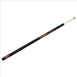  Two Piece Pool Cue   Eight Ball Flames Weight 21 oz 