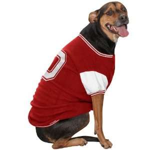  Ohio State Buckeyes Scarlet Pet Varsity Jacket