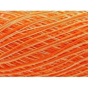  Free Ship Variegated Orange #10 Crochet Cotton Thread Yarn 