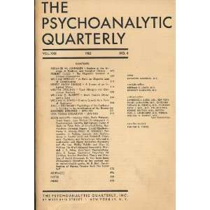   Psychoanalytic Quarterly (Vol. XXII, No. 4) Raymond Gosselin Books