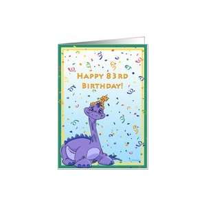  Dinos 83rd Birthday Card Toys & Games