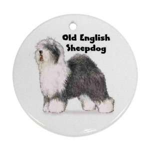  Old English Sheepdog Ornament (Round)