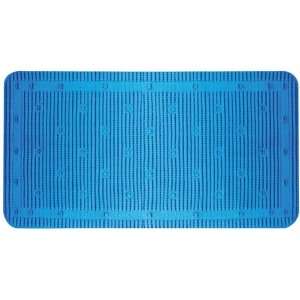  Ginsey Home Solutions Cushioned Rectangular Bath Mat, Blue 