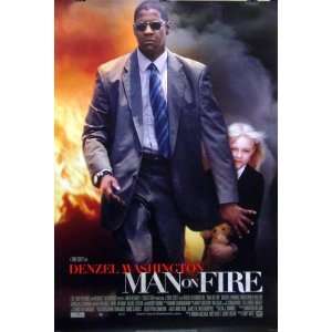  Man On Fire 27x40 DS Movie Poster Denzel Washington 