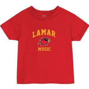    Lamar Cardinals Red Baby Music Arch T Shirt