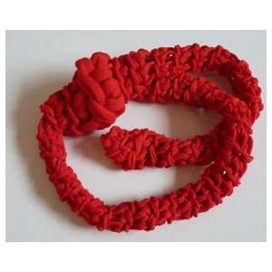  Christine Chaney Red Crocheted Coils
