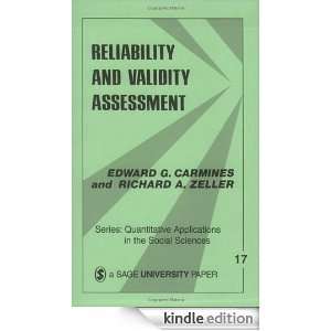 Reliability and Validity Assessment (Quantitative Applications in the 