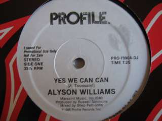 Alyson Williams   Yes We Can Can (LISTEN) WL Promo  