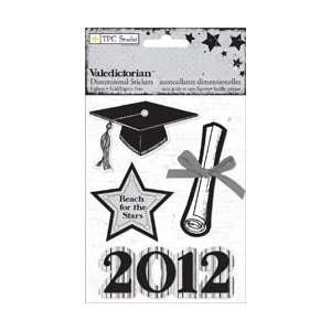  The Paper Company Valedictorian 3 D Stickers 3.5X4.5 