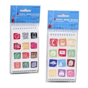  New Spiral Memo Book 4 Pack Case Pack 72   697792 