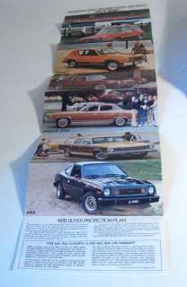 1978 AMC Sales Brochure GREMLIN Pacer Concord Matador  