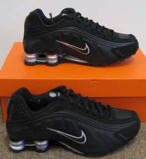 Nike Shox R4 Blk Youth Shoes Girls Size 7 y Womens 8.5 style 335990 